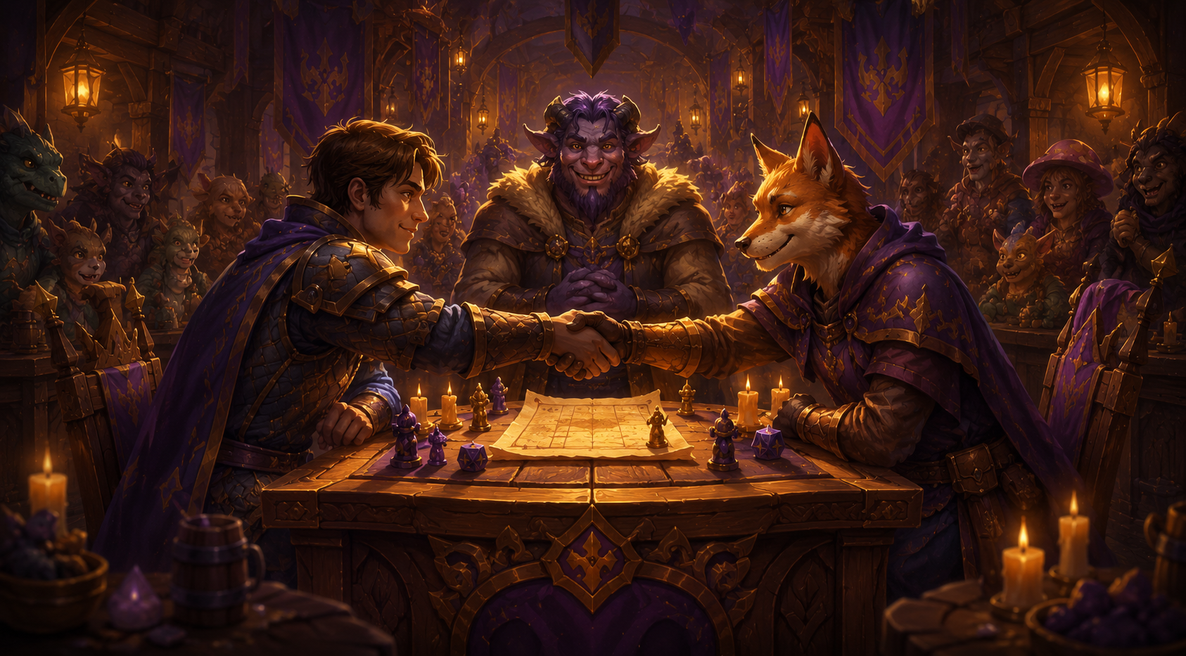 Wide banner style image representing match agreement and completion.